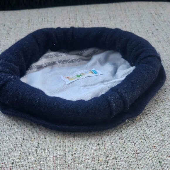 Men Hat Blue Wool Chitral Cap Topi Cultural Ethnic hat Handmade Warm Hat New - Picture 4 of 12